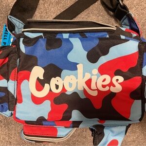 Cookies Blue & Red Camo Crossbody Bag - Brand New with Tags